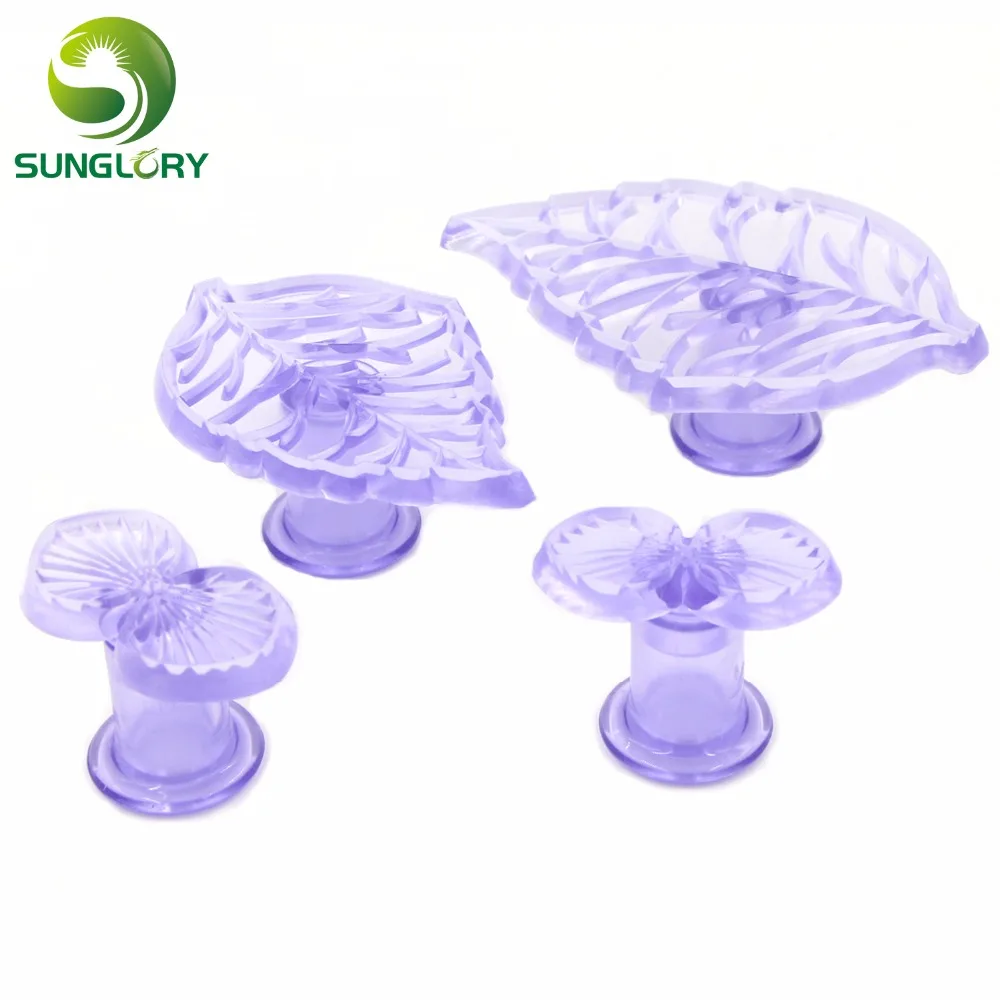 Посуда для выпечки 4 шт. пластиковая Жевательная паста Гортензия и лист Плунжер