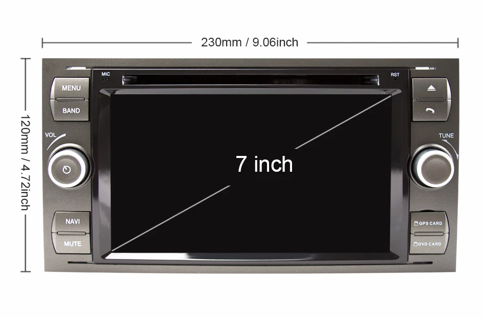 Eunavi 2 din Android 9,0 автомобильный DVD gps Радио стерео для Ford Mondeo S-max Focus C-MAX Galaxy Fiesta форма Fusion мультимедийный ПК DSP