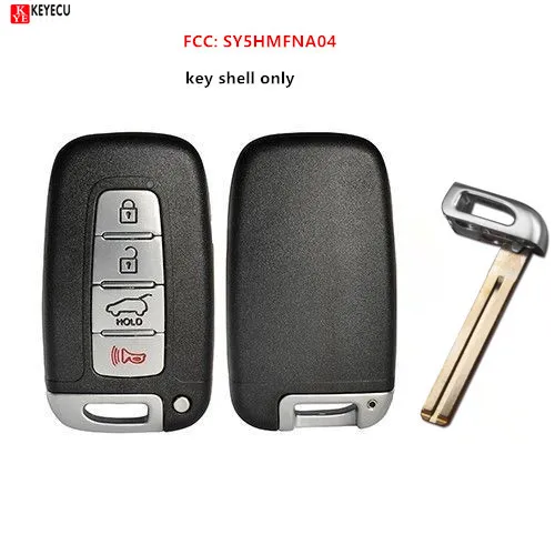 Новый Сменный Чехол Keyecu для дистанционного ключа чехол с 4 кнопками Hyundai Equus Kia HY22