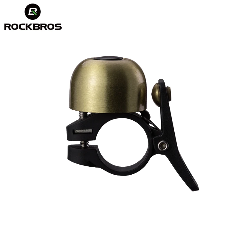 Велосипедный звонок ROCKBROS, алюминиевый звонок для горного велосипеда, звонок на руле велосипеда, винтажные велосипедные аксессуары - изображение