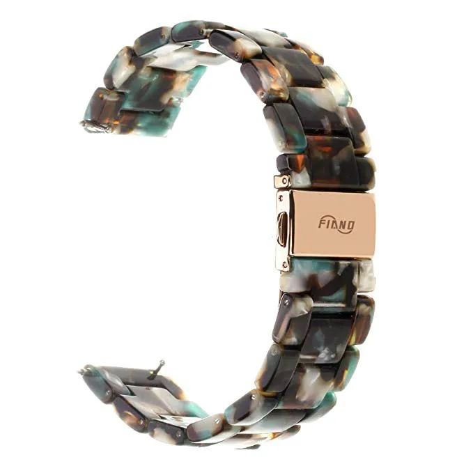 Ремешок из смолы для Fitbit watch band 22 мм ремешок для часов Fitbit Versa/Versa ремешок из нержавеющей стали - Цвет ремешка: Black White Floral