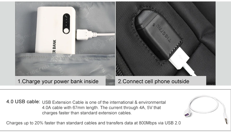 Tigernu 15,6 Противоугонный рюкзак женский USB рюкзак школьный рюкзак для путешествий подростковый рюкзак
