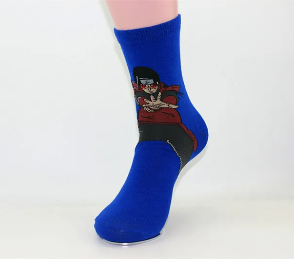 Носки с героями комиксов Marvel; носки с героями мультфильмов Наруто; нескользящие Повседневные носки до колена с рисунком Наруто