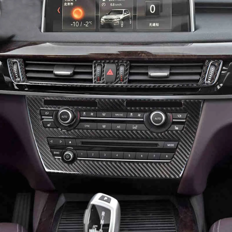 Аксессуары для BMW X5/X6/F15/F16 наклейки из углеродного волокна внутренней отделки