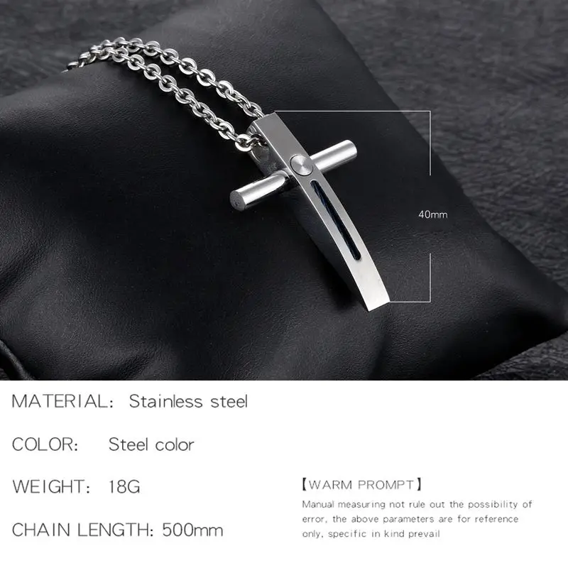 Колье из нержавеющей стали с подвеской Fate Love Classic|jesus cross necklace|cross necklacestainless steel pendant