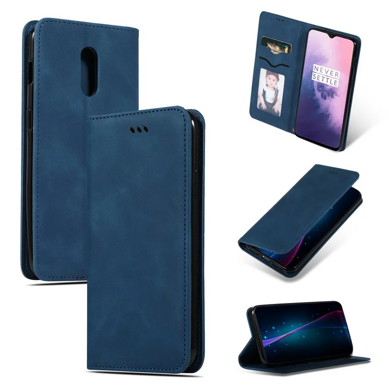 Магнитный Флип Чехол-бумажник для OnePlus 7 Pro 6 T Магнитная крышка-держатель для карт из натуральной кожи для One Plus 6 T 7 7Pro Capa Coque