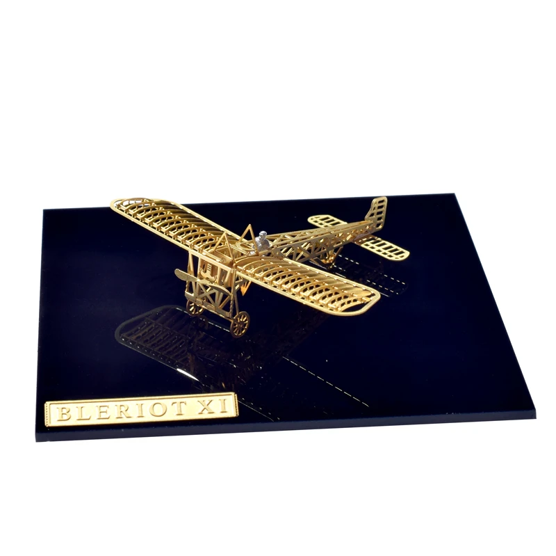 1/160 StratoStudio puzzle metal 3D model easy to assemble micro wing series B16009 Cross-channel Bleriot XI jigsaw toys | Игрушки и
