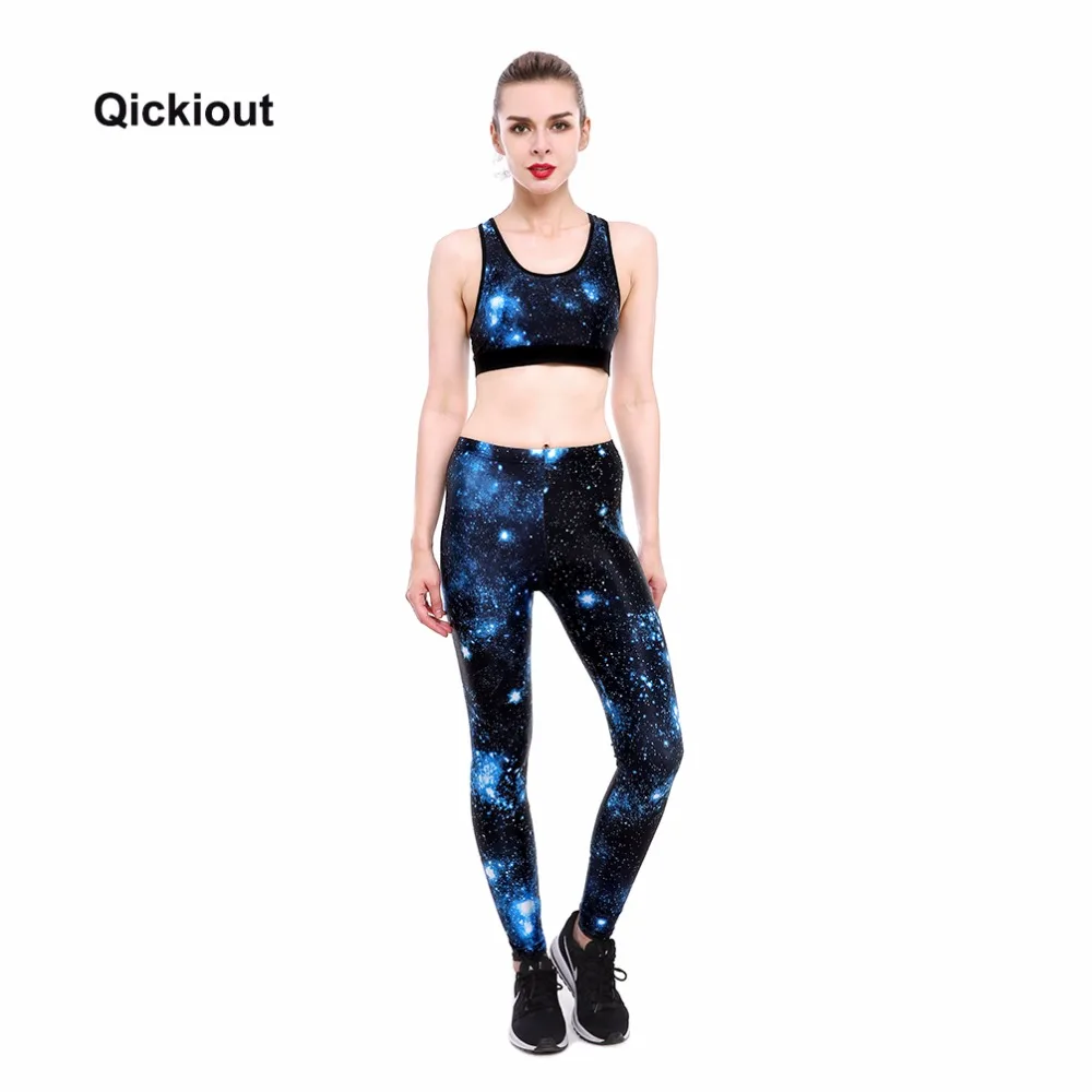 Комплект с бюстгальтером и леггинсами Qickitout быстросохнущие брюки для фитнеса