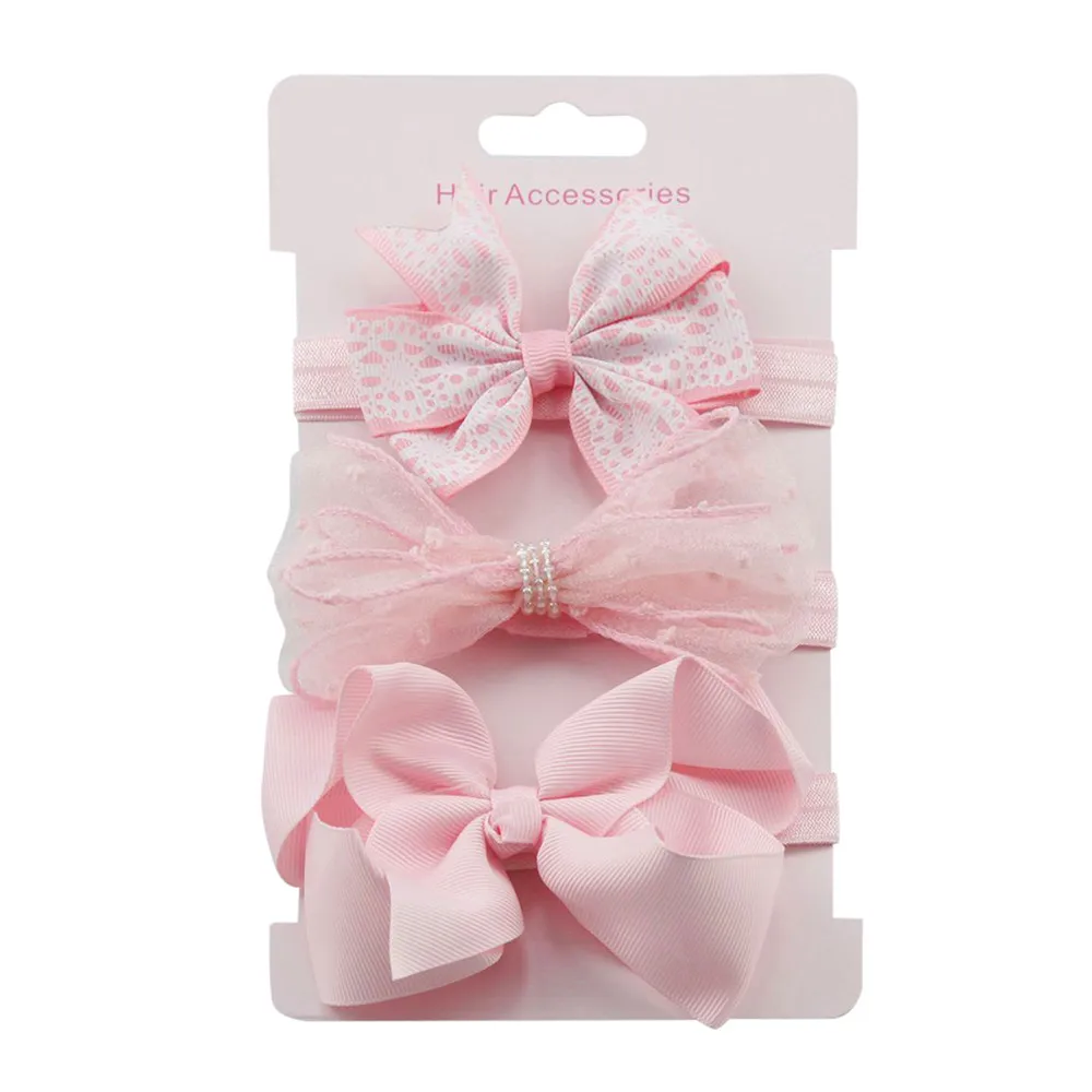 Детский Эластичный цветочный венок ободок из 3 предметов ободки для волос