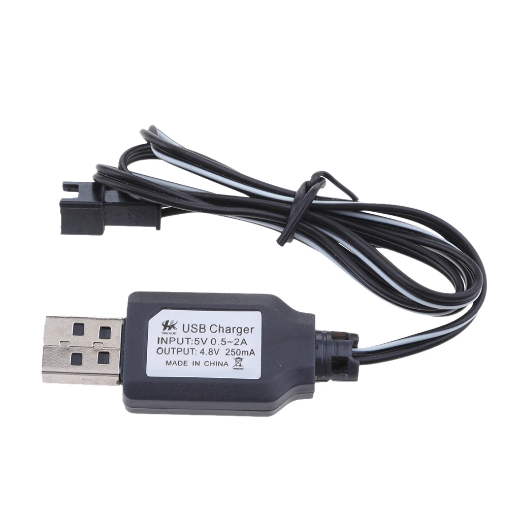 Зарядный кабель для аккумулятора 4 8 в Ni/Cd USB к SM разъему радиоуправляемого