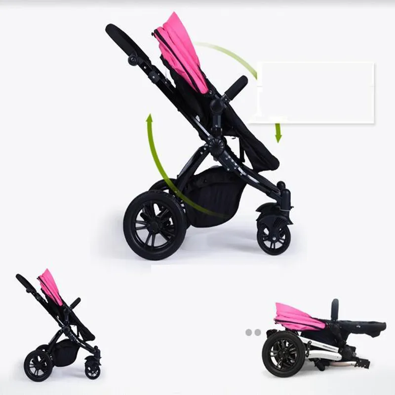 Новинка 2017 детская коляска в европейском стиле с высокой посадкой четыре