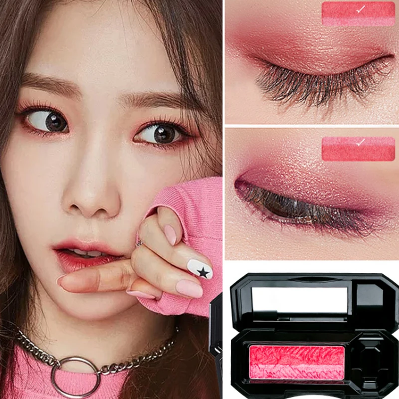 Без застежки 2 цвета Средства ухода для век хэдоу Палитра Косметика