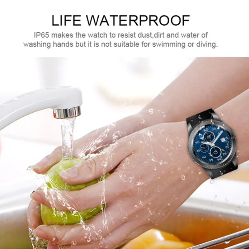 Для Samsung Gear S3 S2 Smart Watch GW11D для Android IOS Huawei Xiaomi Apple с сердечный ритм GPS + WI FI bt relogio