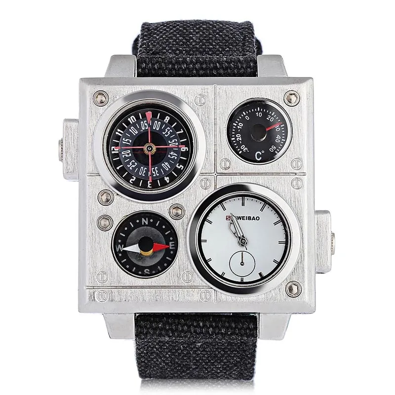 2021 SHIWEIBAO men boys Multifunctional waterproof military wrist watches gentlemen cool nylon fashion compass personality watch | Наручные