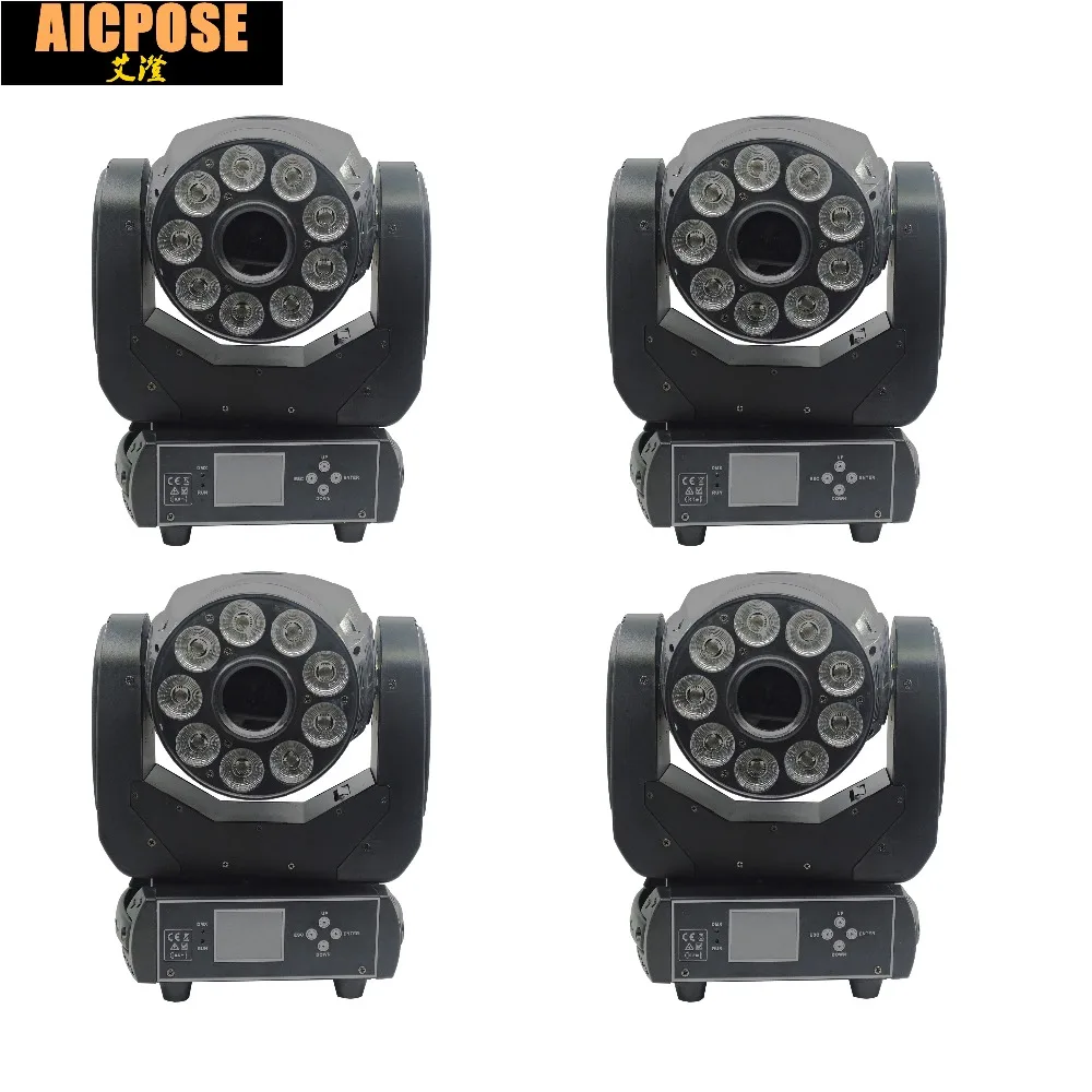 4 шт./лот 6x8 Вт лампа Gobo Strobe Disco DJ освещение 6*8 RGBW в 1 светодисветодиодный s Wash + 30