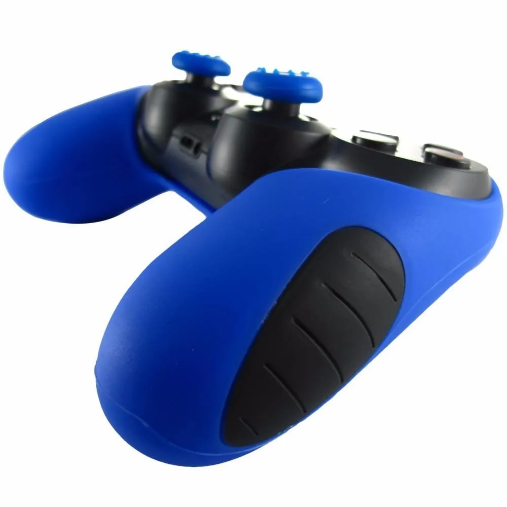 Мягкий силиконовый резиновый чехол для PS4 плотный с наполовину покрытием набор