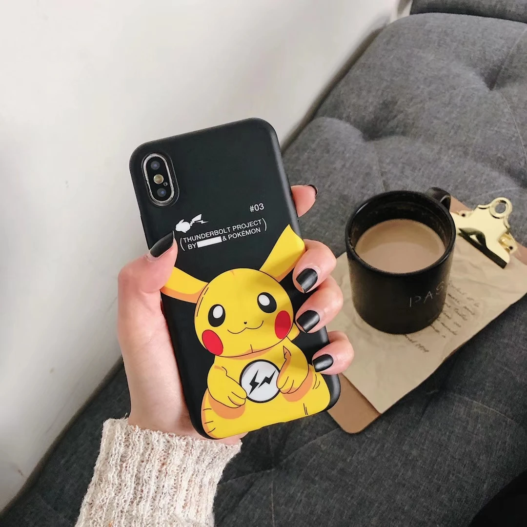 3D мультяшный Карманный чехол с монстрами Пикачу силиконовый ультратонкий