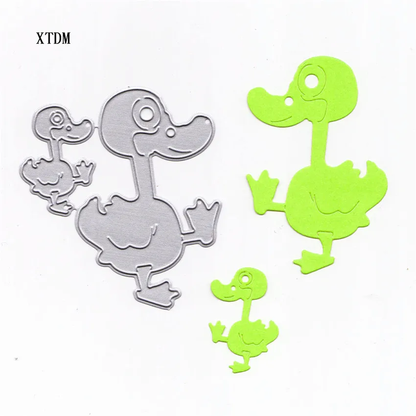 Die cutting die toy a group of small yellow ducks metal crafts paper embossed DIY Easter New Year | Дом и сад