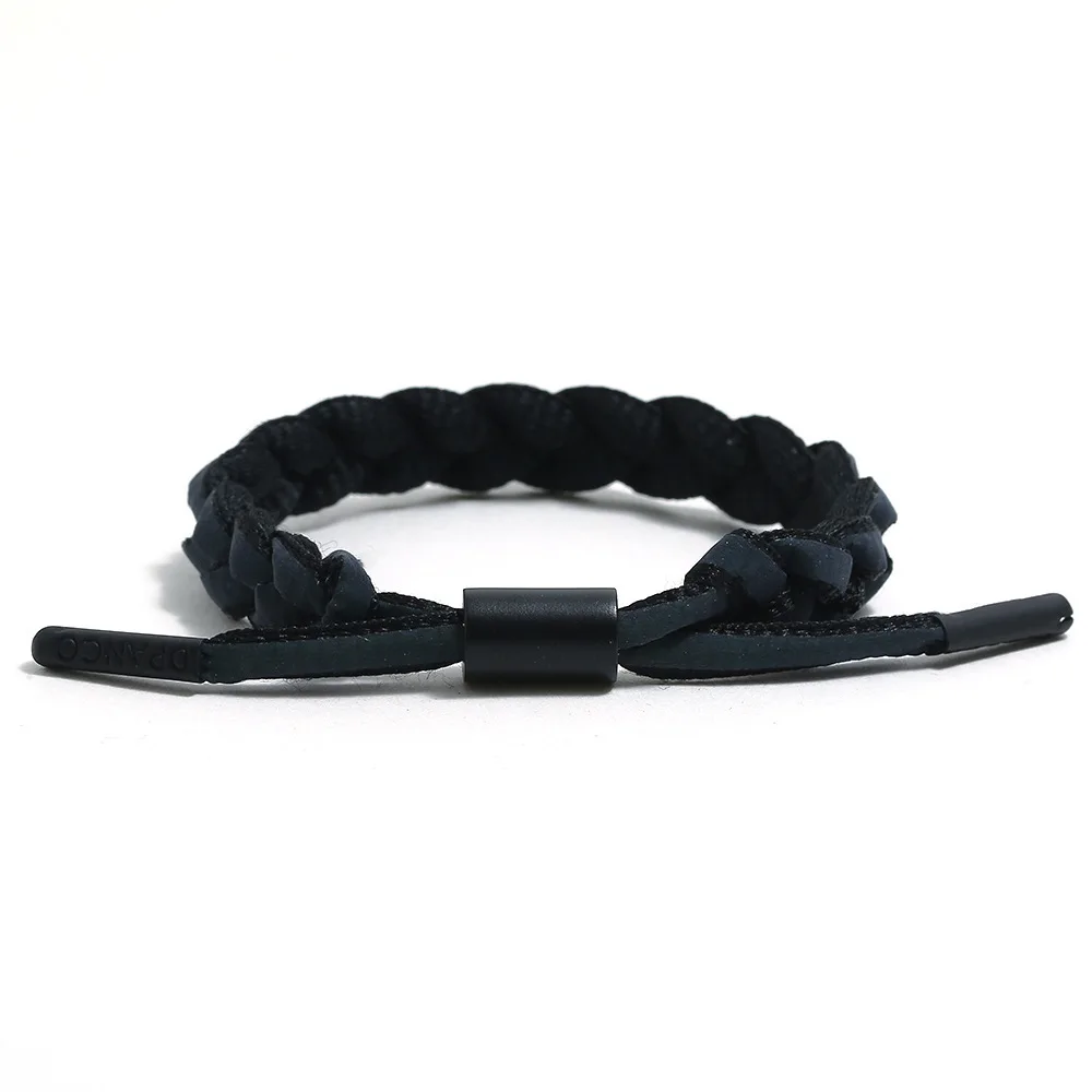 Fashion love holographic reflective bracelet student couple weaving lace color hand rope hot sale - Окраска металла: 04