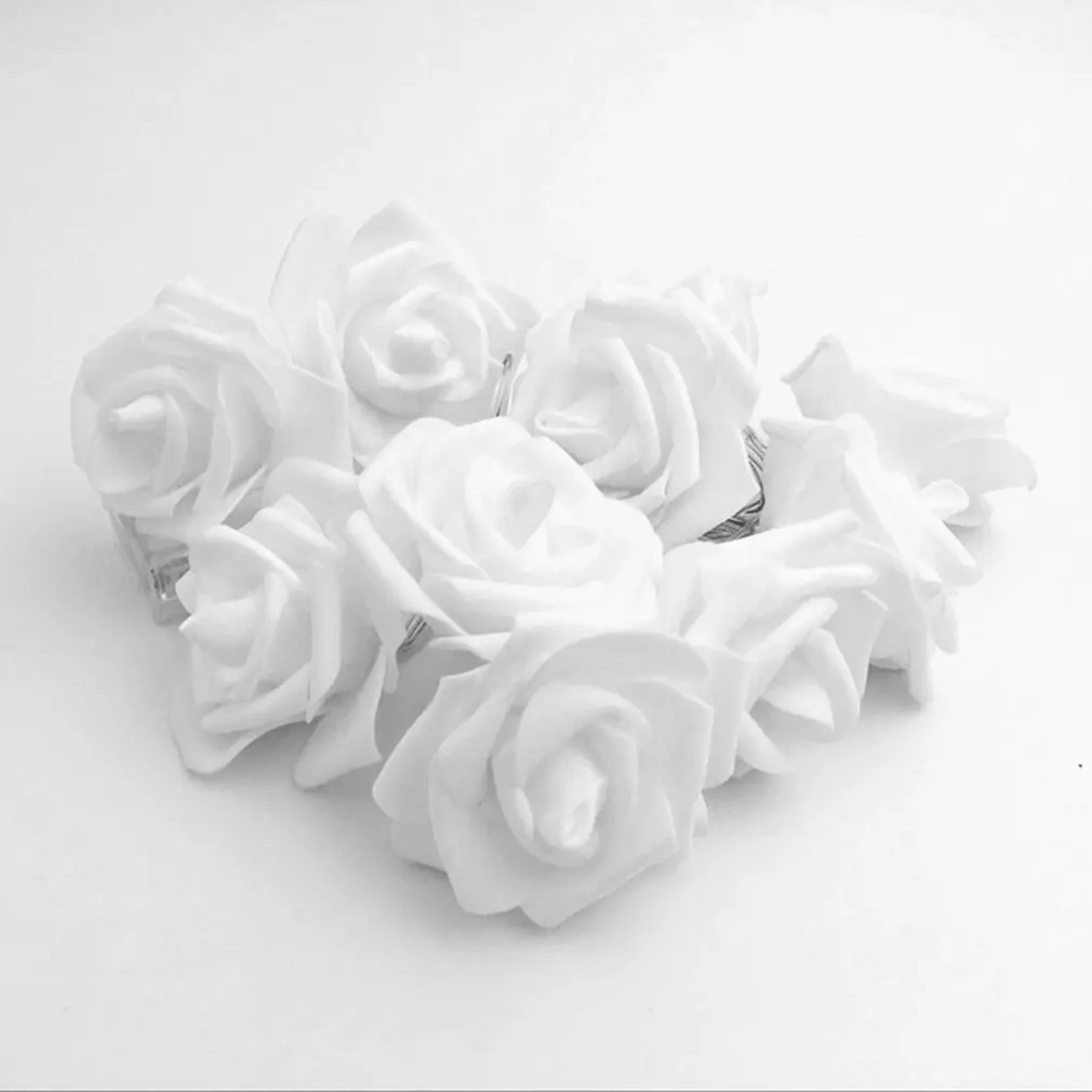 1.2M 10 LED Rose Battery Light Box Decorative Photo Clip Simulation String | Лампы и освещение