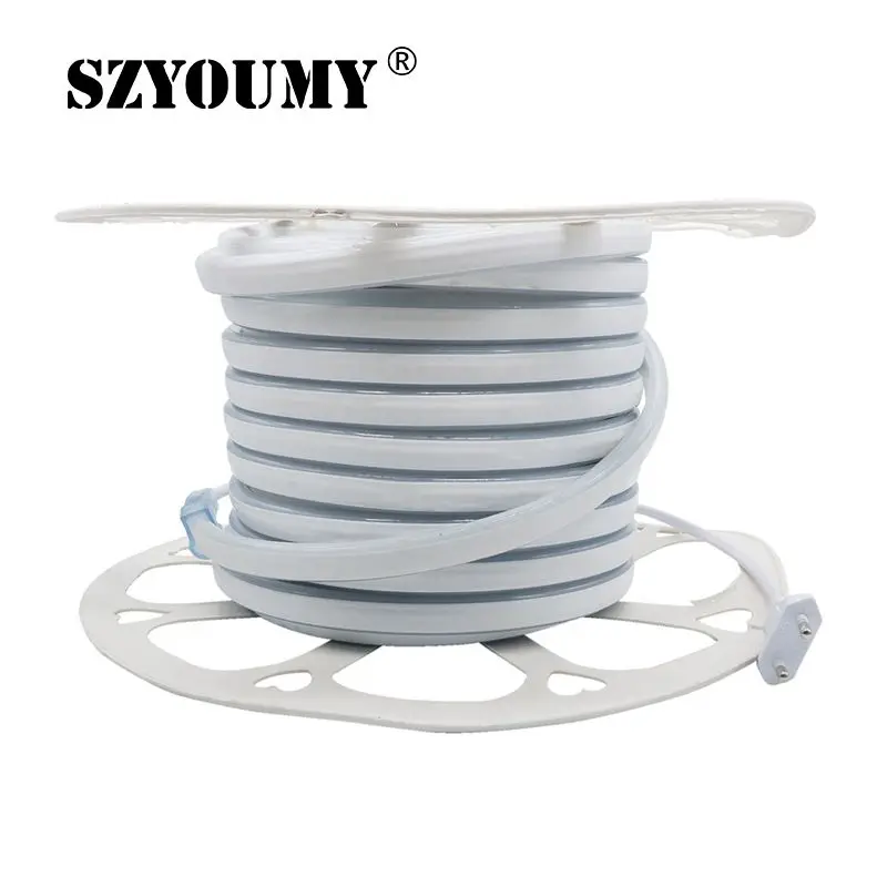 100 м 220 в 12 В светодиодные ленты SMD 2835 Светодиодные веревки света IP67 Flex неоновые
