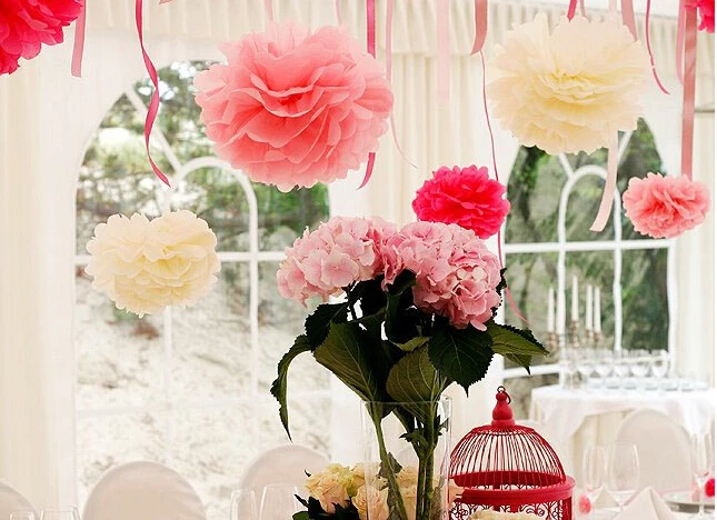 50 шт. декоративные бумажные помпоны 6 дюймов 15 см|flower paper ball|flower ball centerpiecesflower bouquets |
