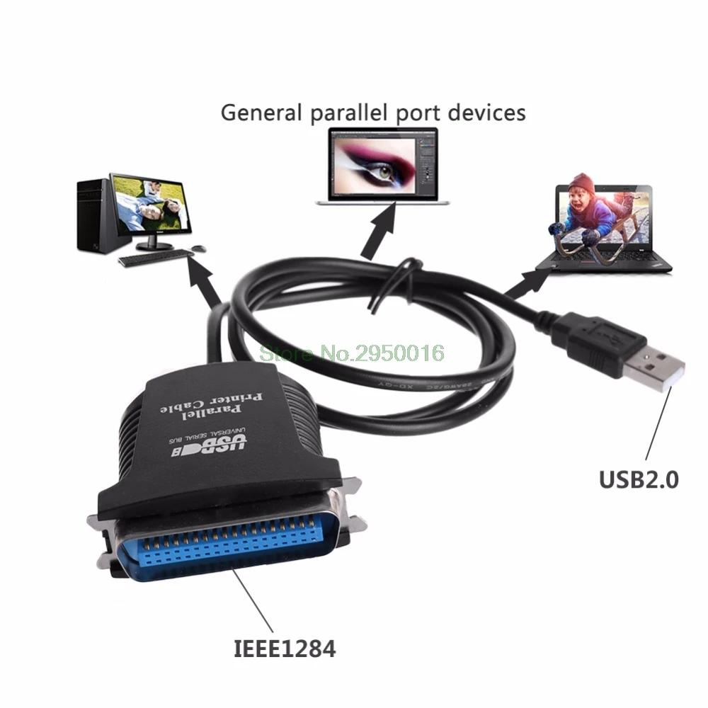 USB 2,0 до 36 Pin параллельный IEEE 1284 Принтер адаптер провод шнур конвертер Кабель C26