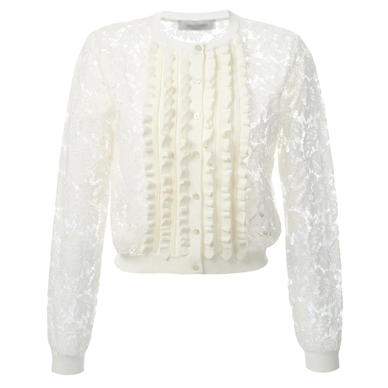 2017 Марка Мода Осень Женщины Свитера Белый О-Образным Вырезом Трикотаж