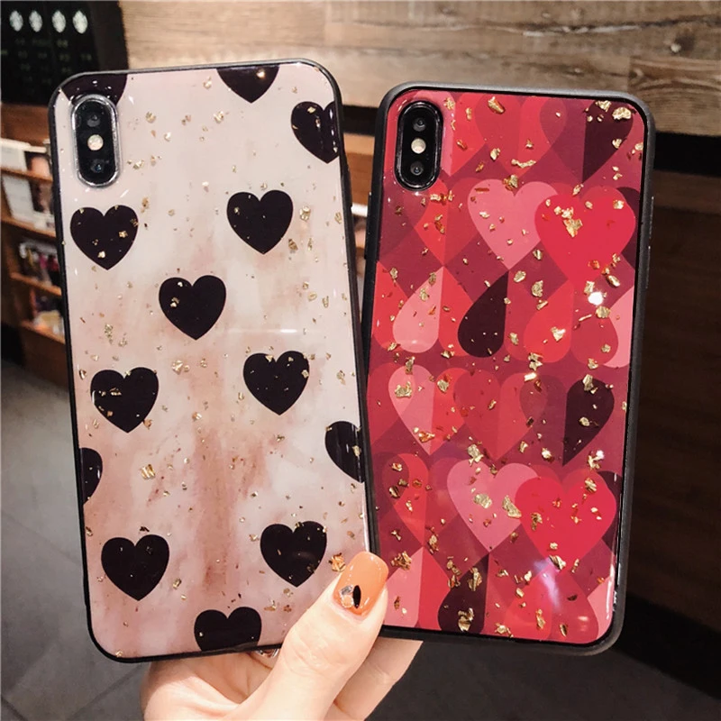 Роскошный золотой фольги Любовь крышка для Vivo V9 Y85 X23 X20 X9 X9S плюс Y66 Y97 Y93 Y67 Y69 NEX X21S Z3I