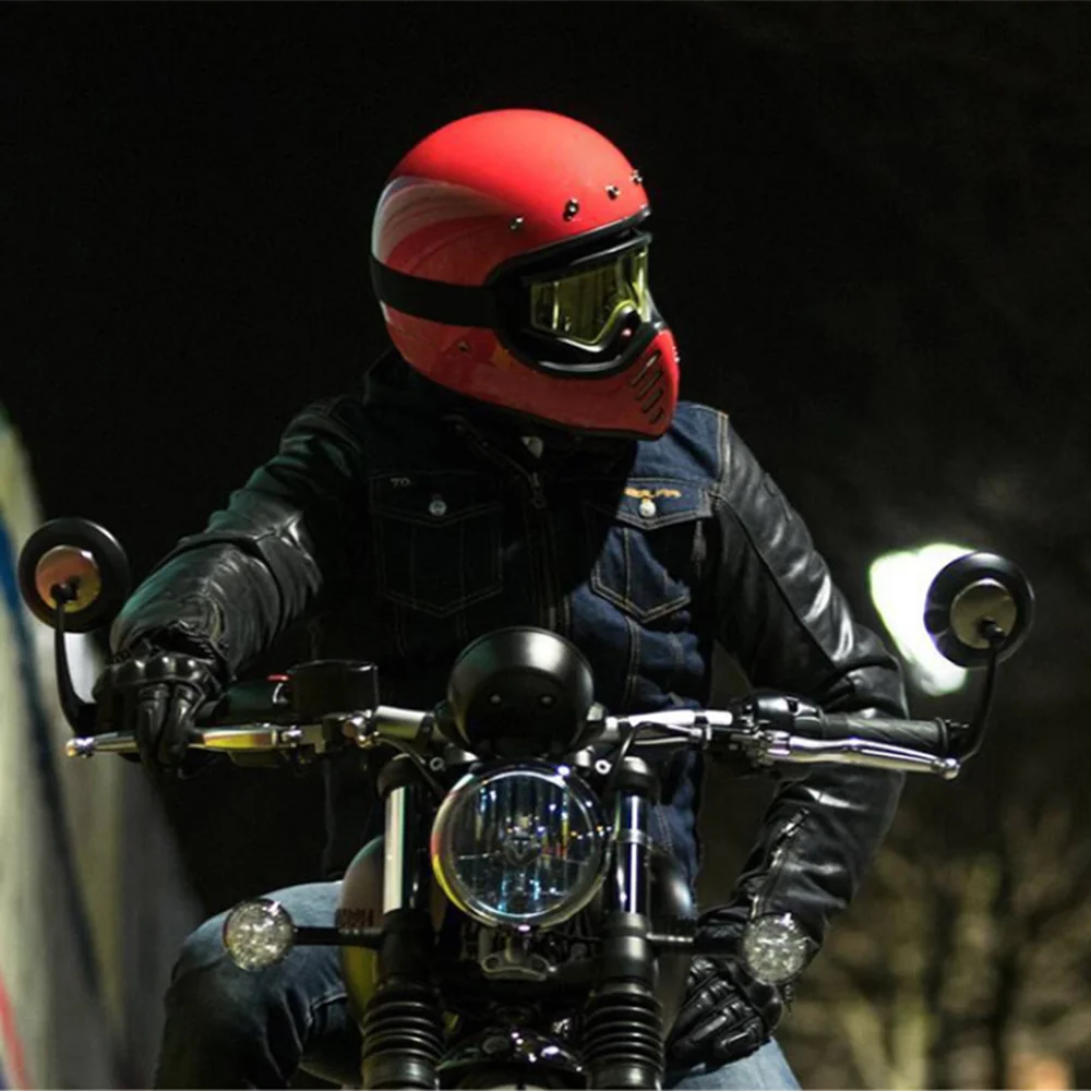 AMZ мотоциклетный шлем из стекловолокна для мотокросса Casco Capacete Полнолицевой в