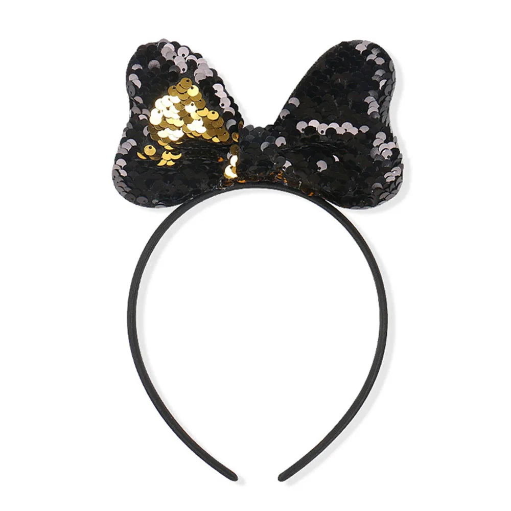 Новинка расшитые блестками повязки для волос принцессы с бантом девочек Детский