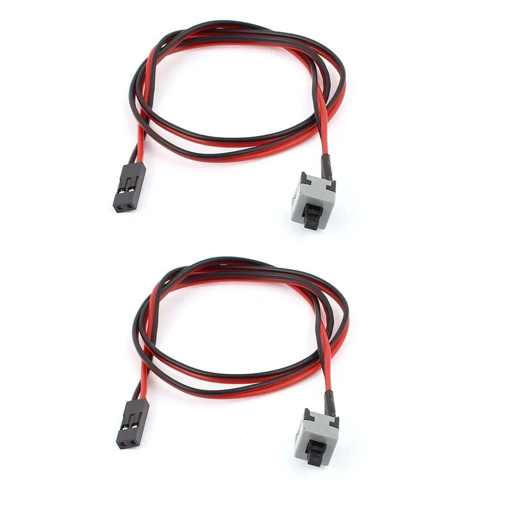 Zeadow 2 шт./упаковка 2-Pin SW PC чехол внутренний кабель питания вкл/выкл кнопка ATX
