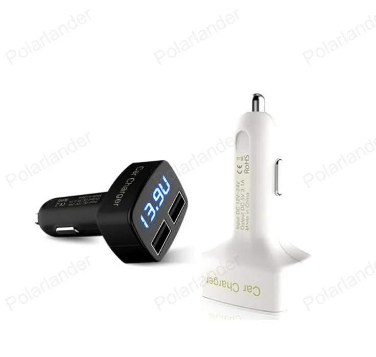 Двойная USB квадратная розетка для автомобильного прикуривателя зарядное