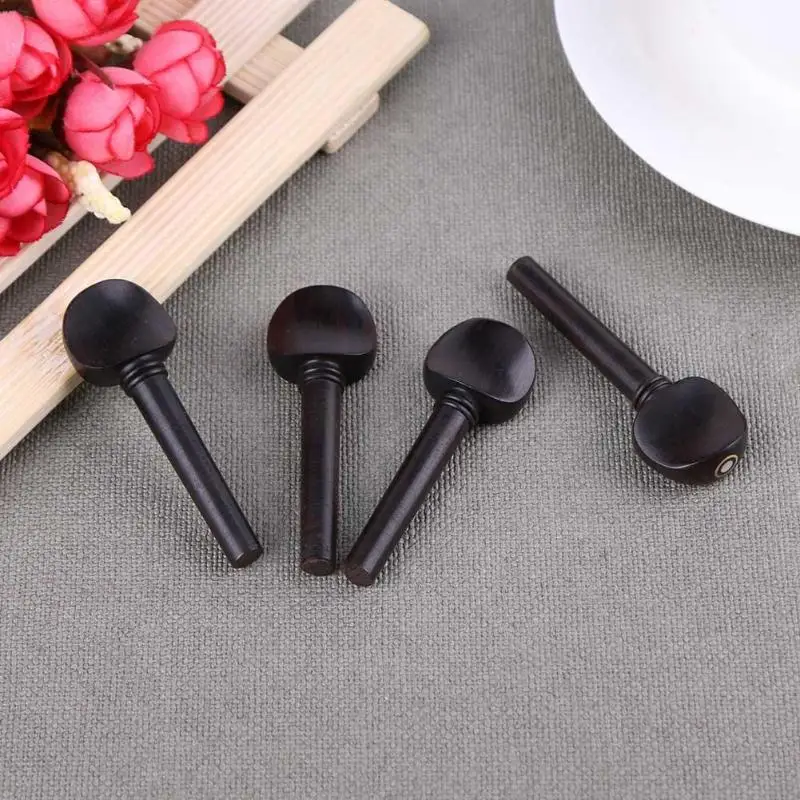 4 шт./компл. черные колышки для тюнинга скрипки Ebony Peg Музыкальные инструменты