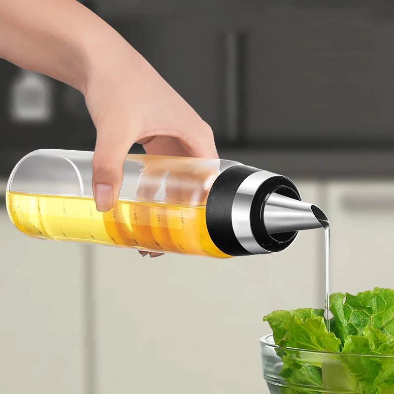 

Olive Oil Dispenser Bottle Glass Oil Bottle 17oz Leakproof Condiment Container Oil Vinegar Cruet Bottle Kitchen Sauce Dispenser