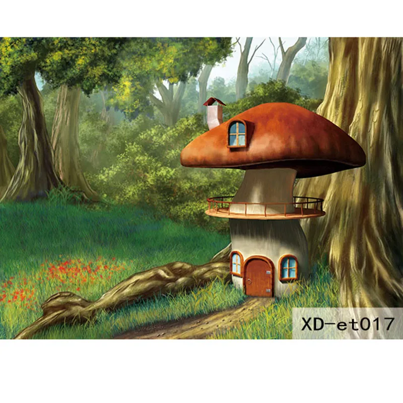 Custom DIY Fabric &amp Textile Wallcoverings For Walls Matt Silk Fantasy Wallpaper Kids' Room 3D Wall murals Forest Cartoon Top |