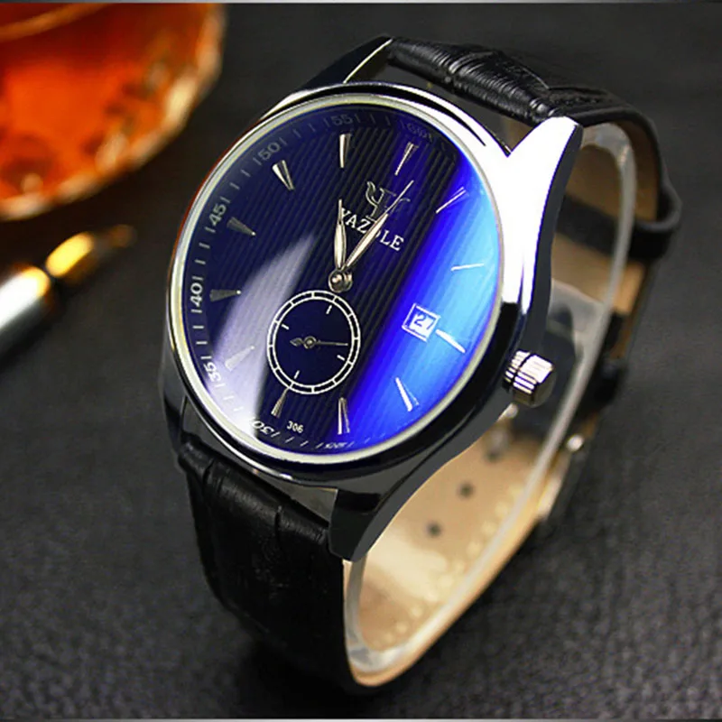 Часы наручные YAZOLE с календарем в британском стиле | Наручные часы