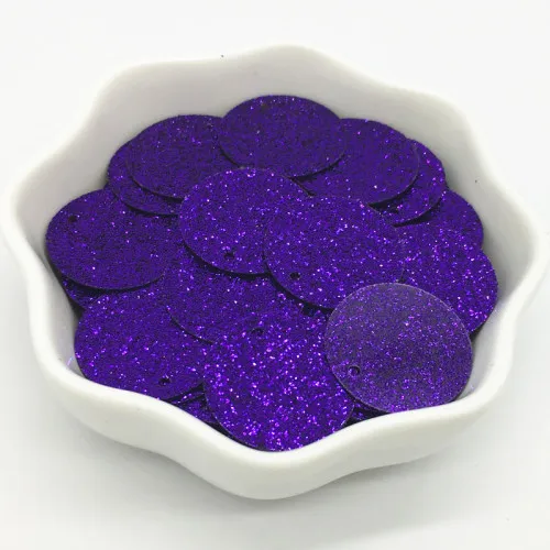 20mm Glitter Purple Блестки 3-50 мм фиолетовые блестки плоские круглые чашки пвх свободные блестки для рукоделия шитья женской одежды аксессуары 20 г - Цвет: 20mm Glitter Purple