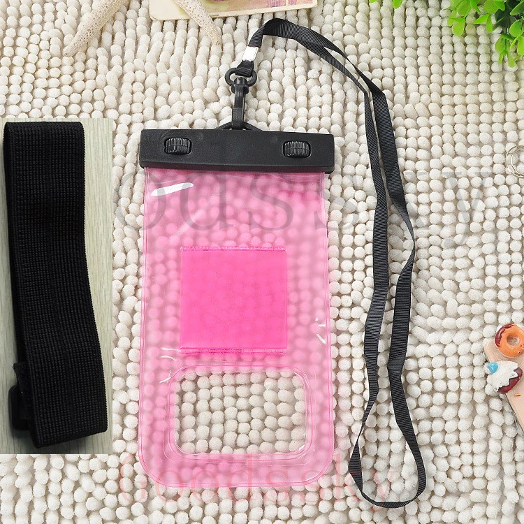 006pink Водонепроницаемый сумка чехол для samsung Galaxy S3 S4 S5Mini S6 S7 край S8 S9 J3 J5 J7 A5 A7 Водонепроницаемый Аксессуары для мобильных телефонов - Цвет: 006pink