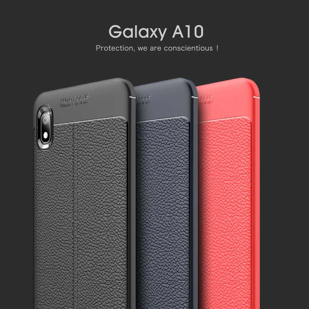 Прочный армированный чехол s для samsung Galaxy A10 Прочная гибкая крышка ТПУ hoesje sansung phone