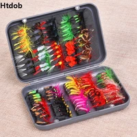 20100pcsbox trout nymph fly fishing lure drywet flies nymphs ice fishing lures carp trout pesca artificial bait with box