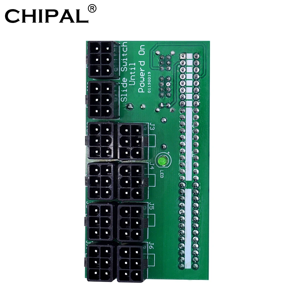 CHIPAL модуль питания Breakout Board ATX TAT 64Pin до 10 портов 6Pin Molex интерфейс для HP 1200W 750W PSU GPU