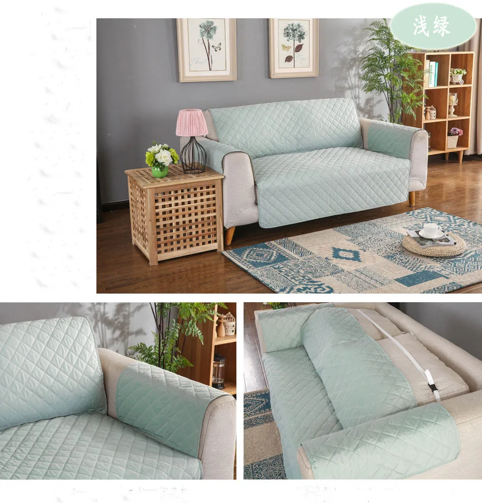 Waterproof Quilted Sofa Covers for Dogs Pets Kids Recliner Armchair Couch Slipcover Furniture Protector Anti Slip