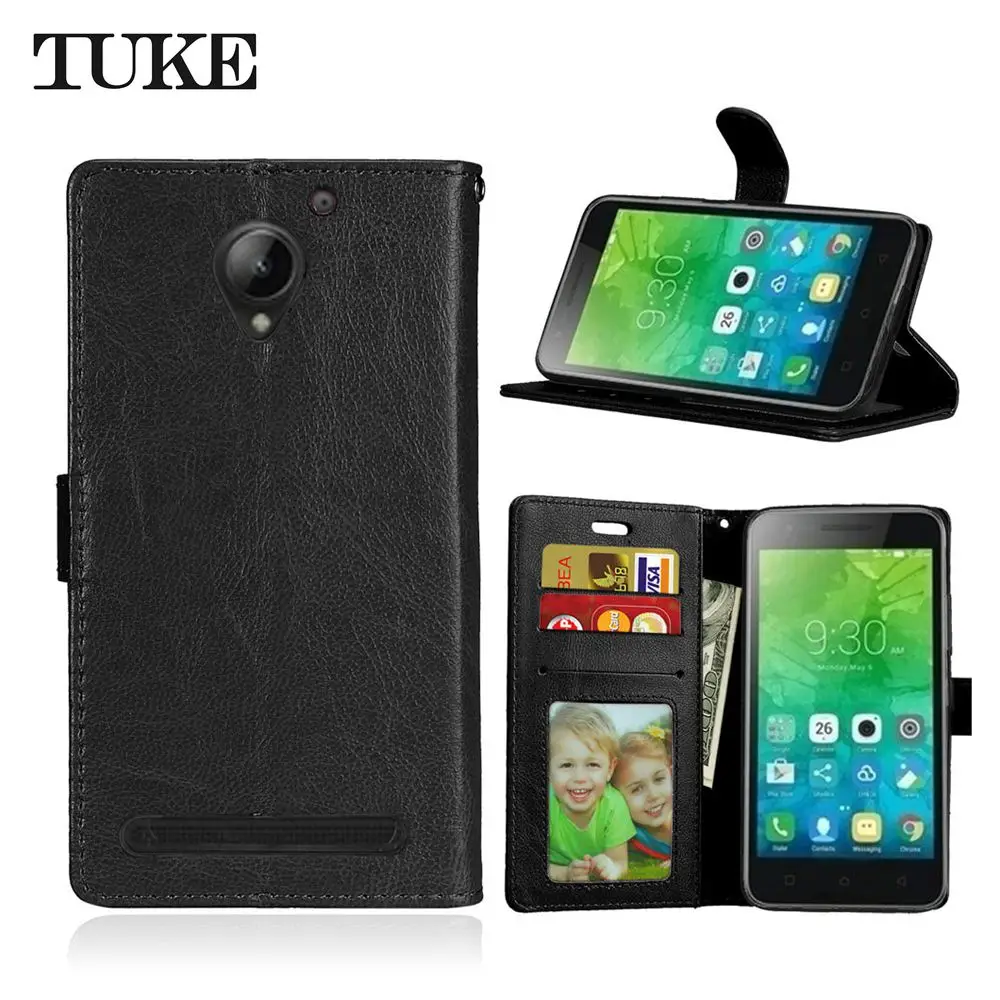 Брендовый Роскошный чехол TUKE для Lenovo Vibe C2 защитный 5 0 дюймов кожаный флип