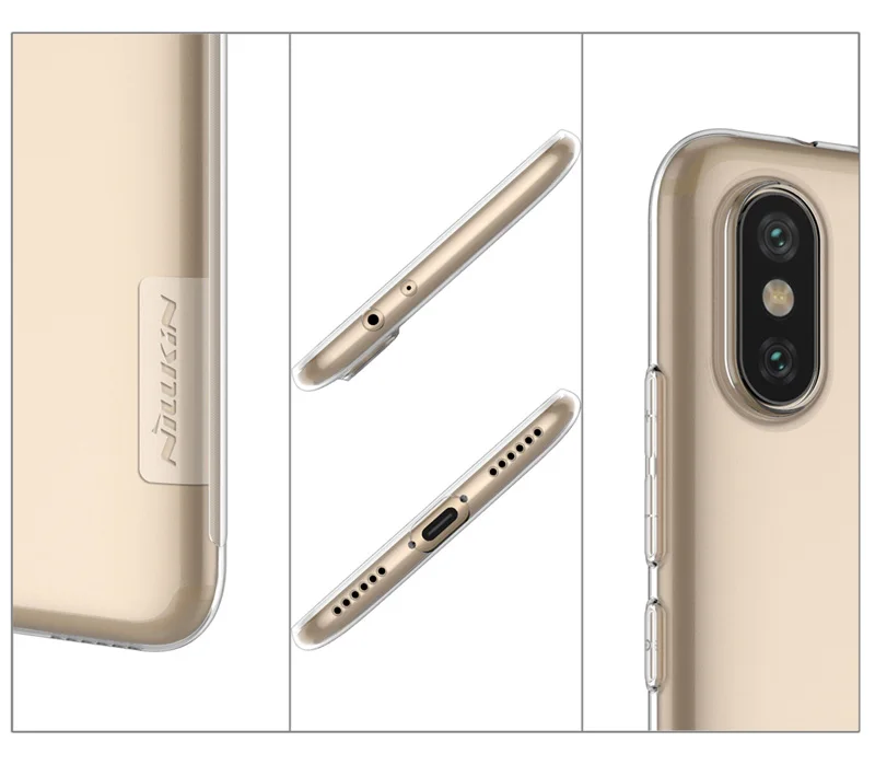 Nillkin Nature Transparent Clear Case For Xiaomi Mi A2 Lite Mi6X Soft TPU Cover |