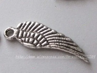 

1000Pcs Tibet Silver Wing Charm pendants