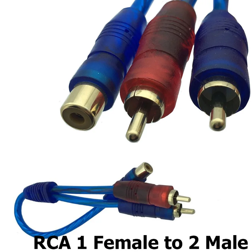 Аудиокабель RCA 20 см сплиттер y адаптера 1 гнездо на 2 штекера штекер штекера|Кабели
