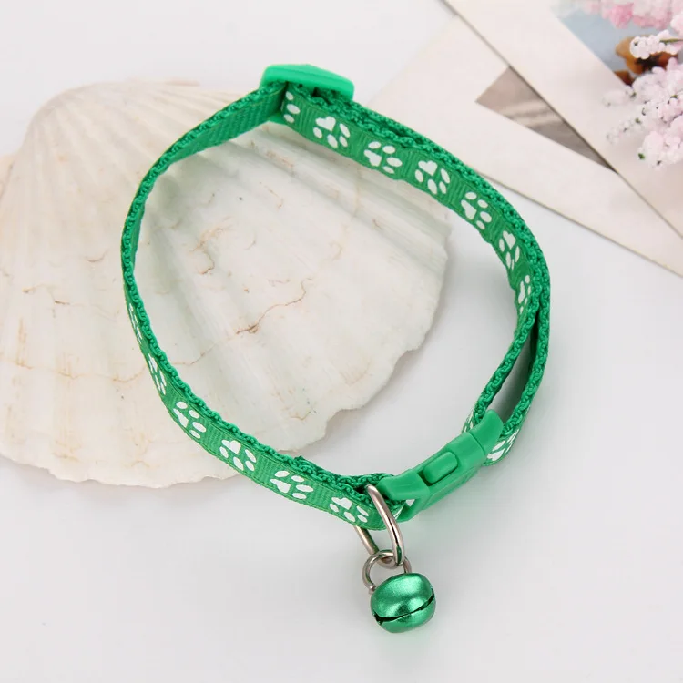 Милые лапы Pet Воротник нейлоновая ткань с колокольчиком котенок щенок небольшой