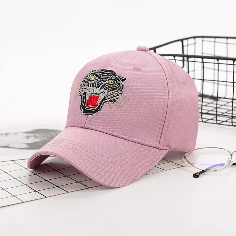 2019 новая хлопковая модная шапка с вышивкой тигра для мужчин и женщин дышащая