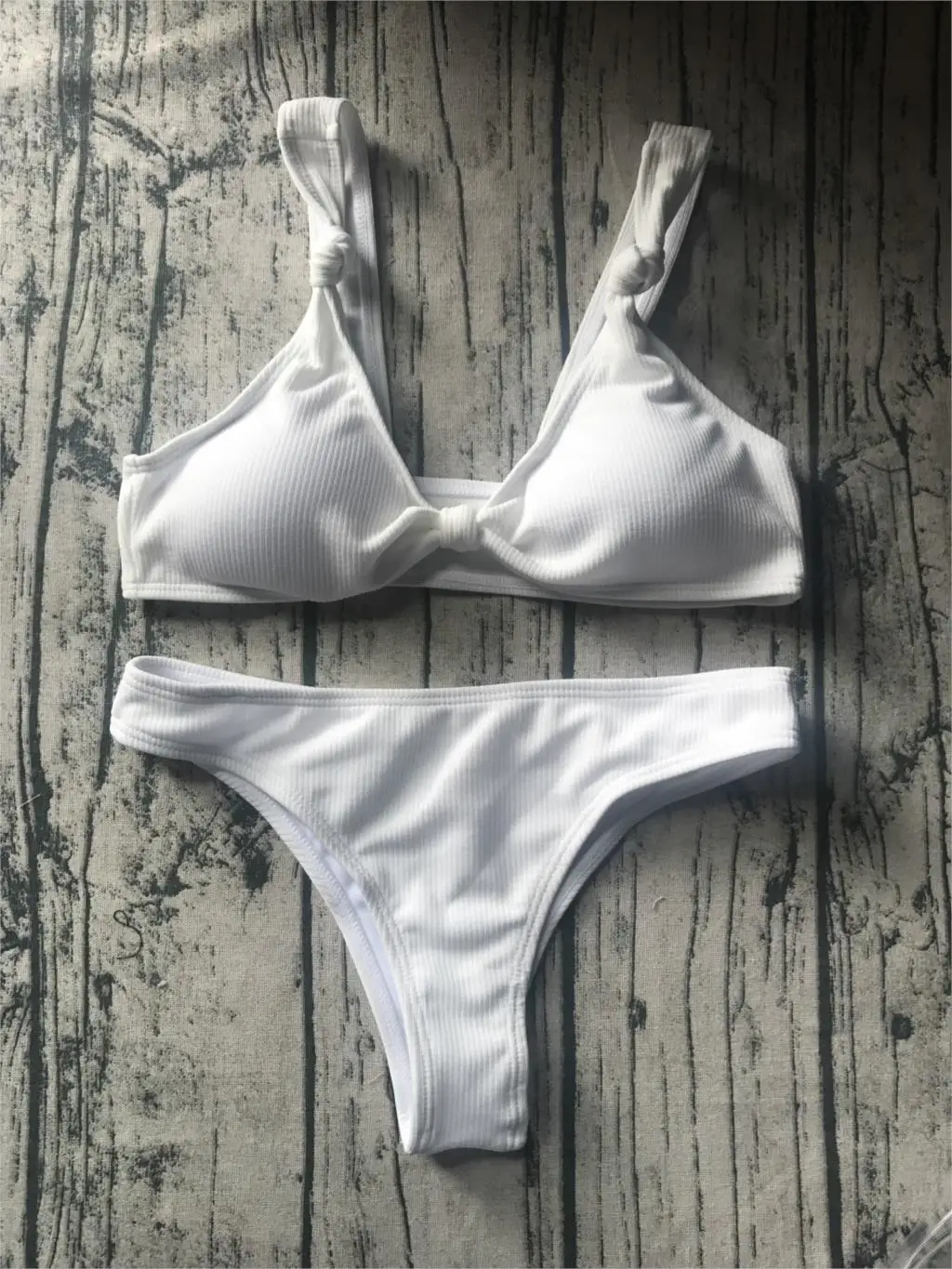 Бантом бандажный купальник пуш-ап бикини стринги Дамский Maillot De Bain комплект